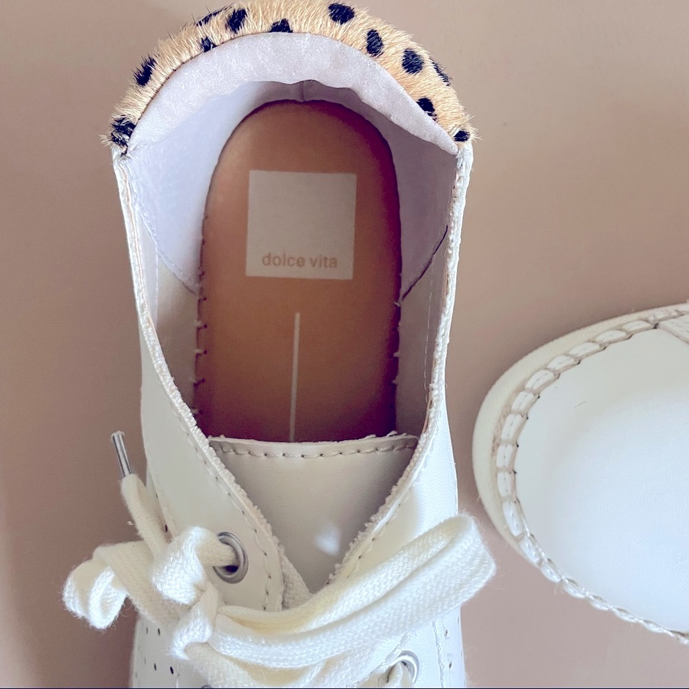 EUC - Dolce Vita Morris Espadrille Sneaker with Leopard and Hot Pink Detail - Picture 12 of 13